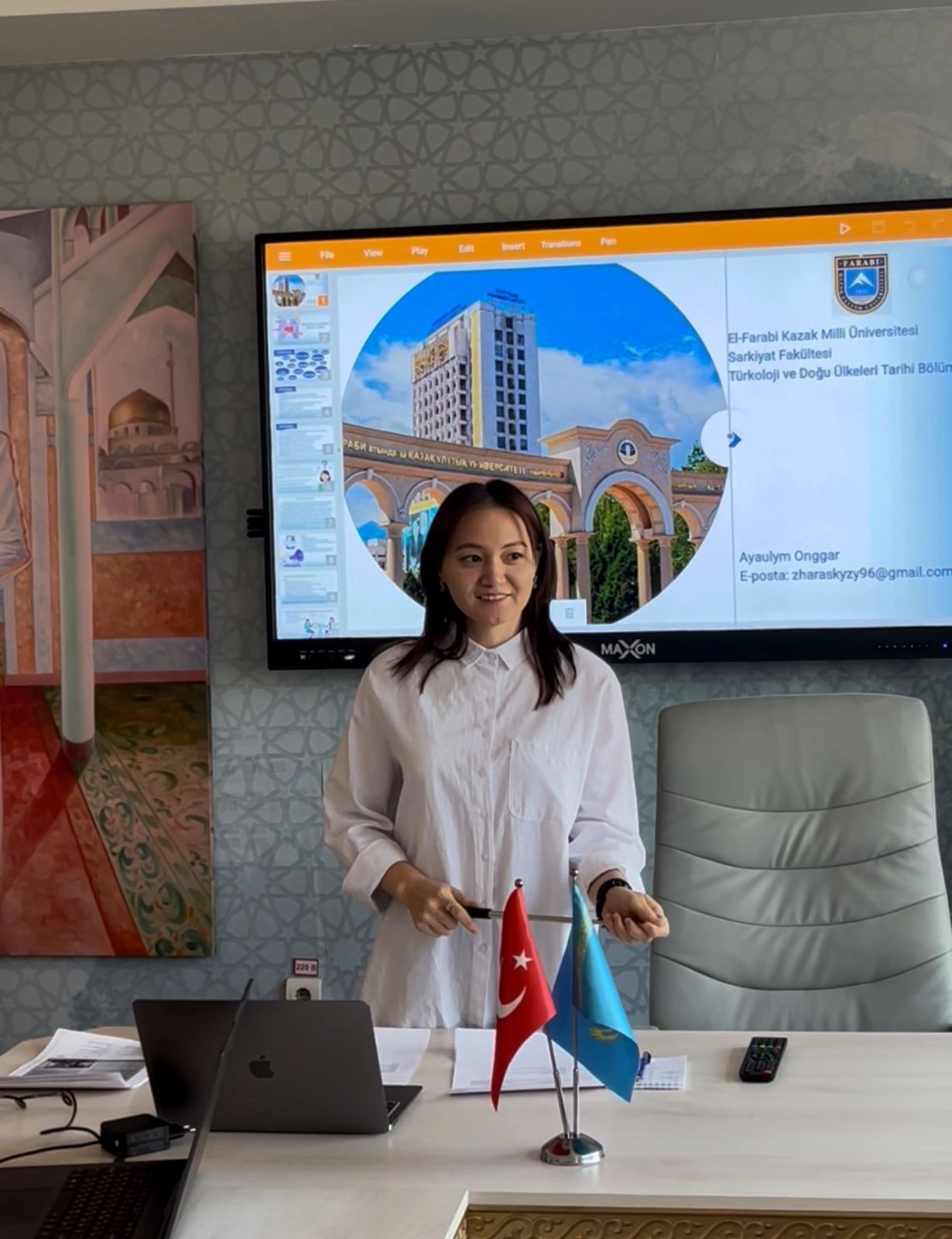 Open lesson conducted as part of the teaching practicum for the course “Business turkish in the studied eastern foreign language”